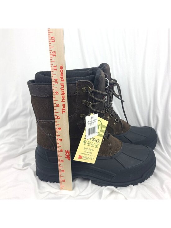 Tamarack 3M Thinsulate Brown Black Leather Boots Winter Men 11 Water Resistant main image 8
